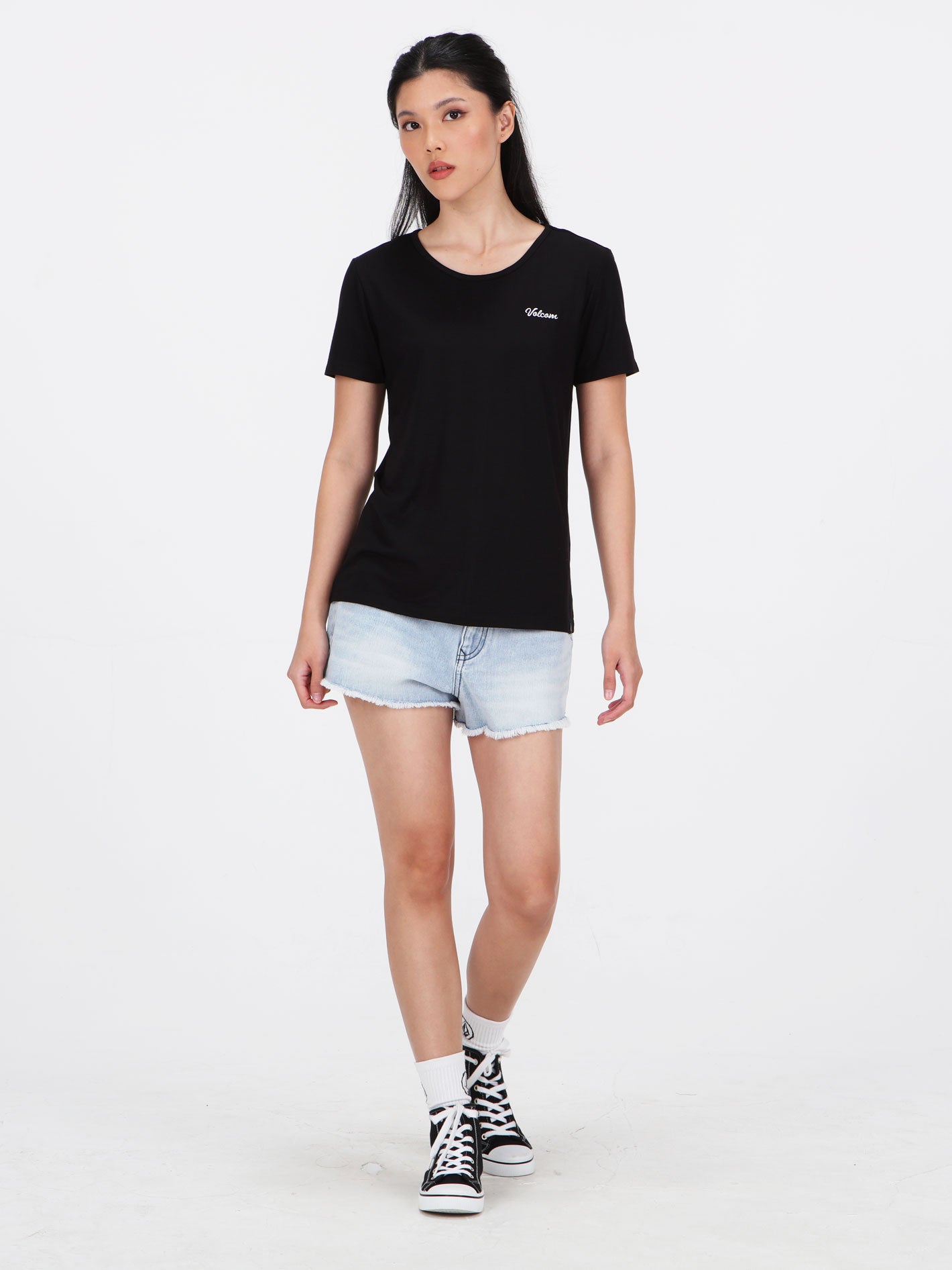 Volcom Open Up Short Sleeve Top - Black