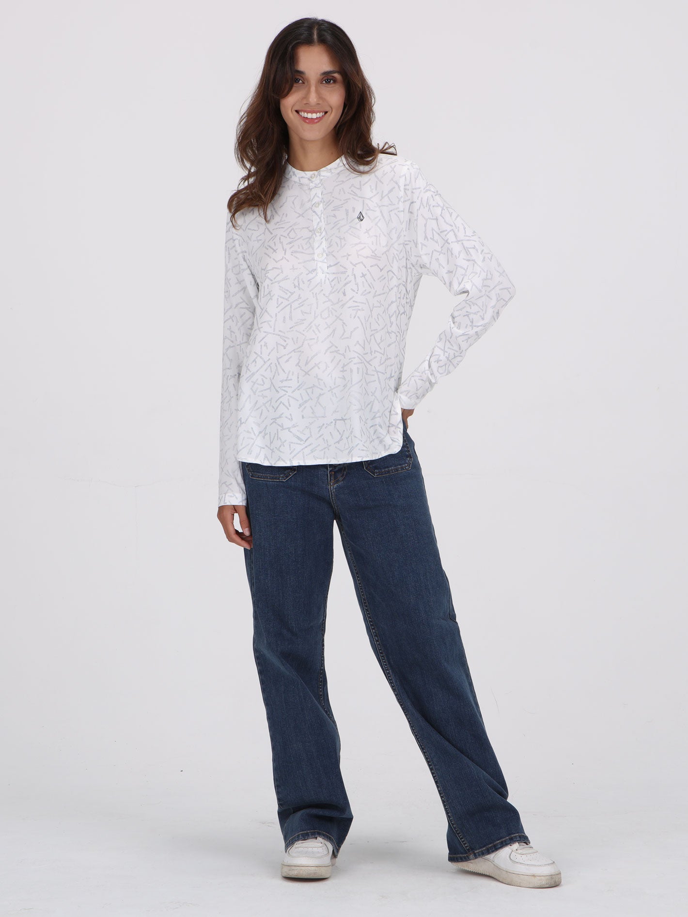 Volcom Gusto Long Sleeve Top - White