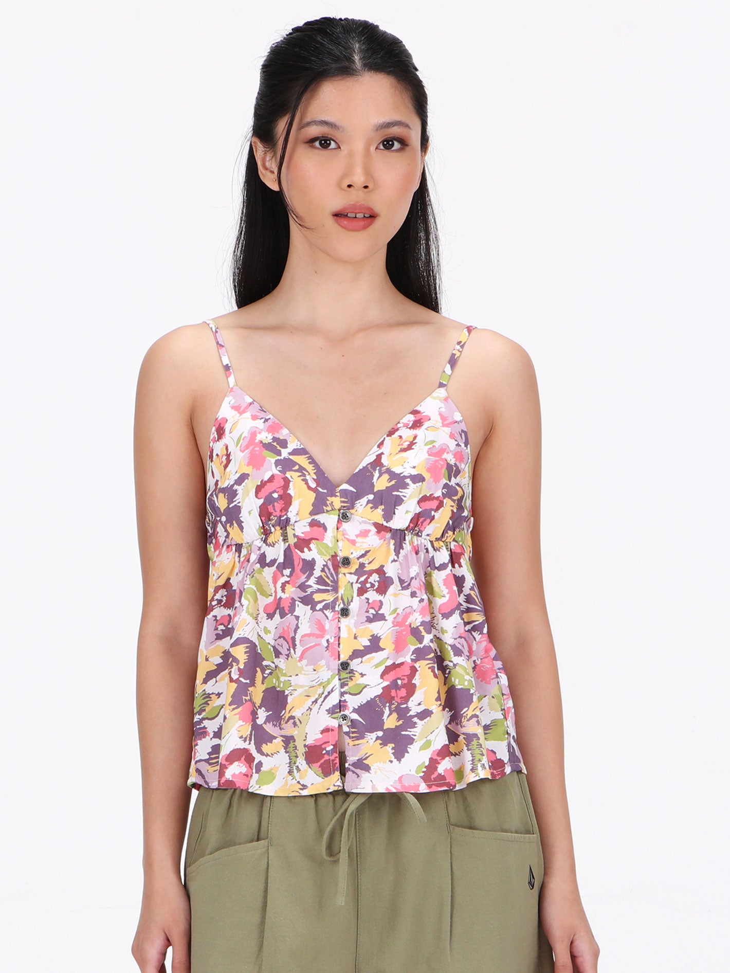 Volcom Bloombastic Cami Tank Top - Multi