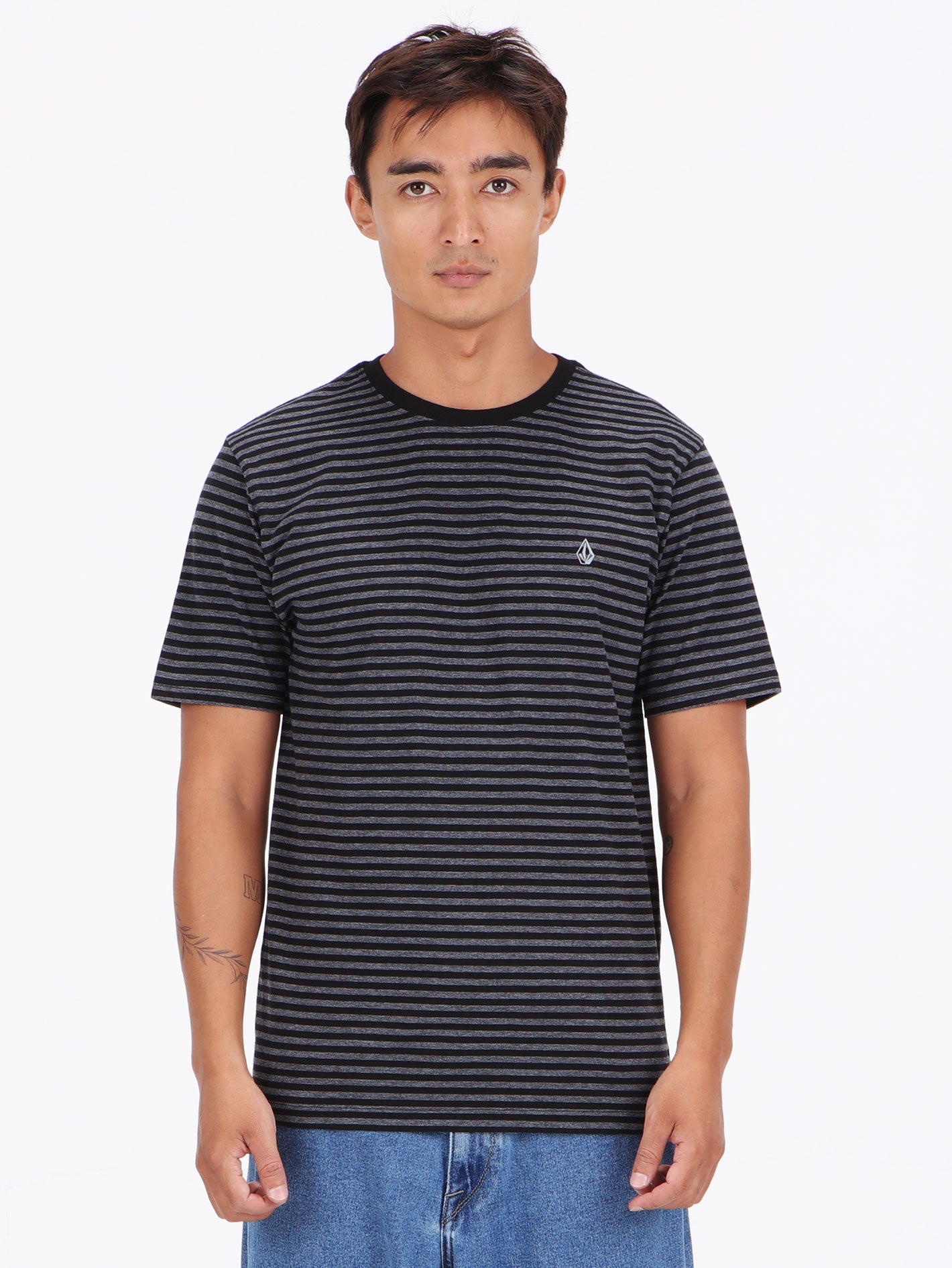 Typsy Stripy Tee - Black