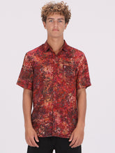 Volcom Batik Short Sleeve Shirt - Oxblood Red