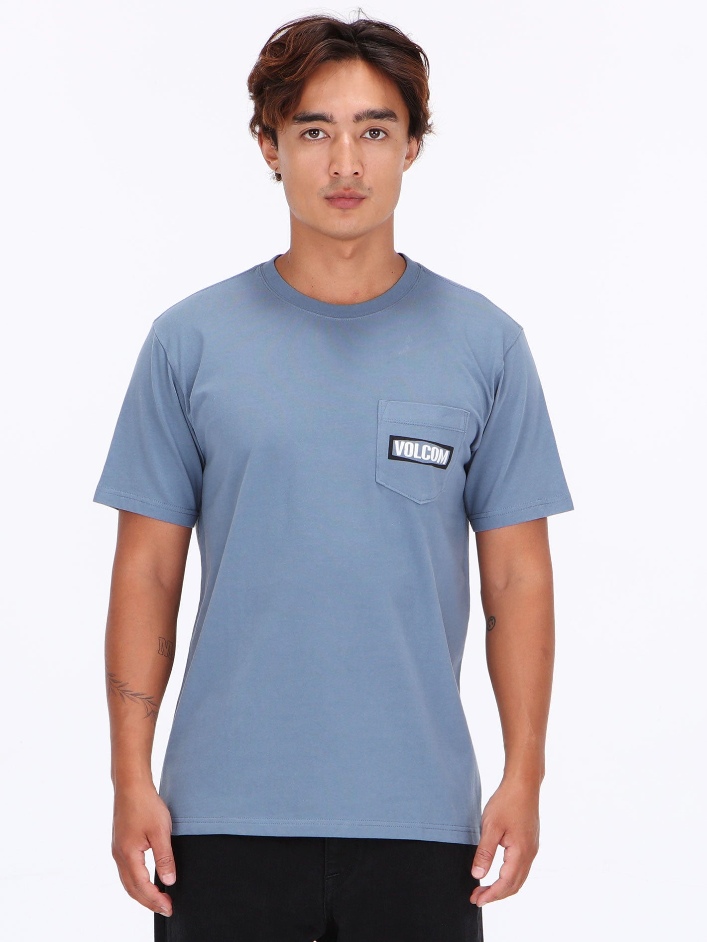 Volcom Warning Pocket Tee - Blue Wash