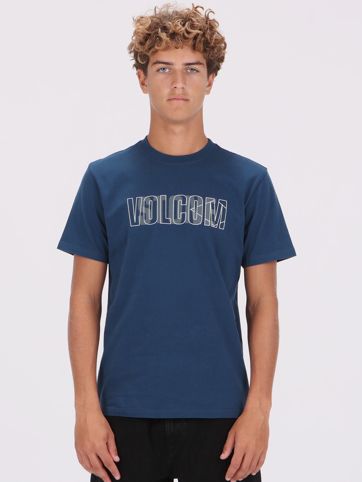 Volcom Hidden Stone Tee - Deep Blue
