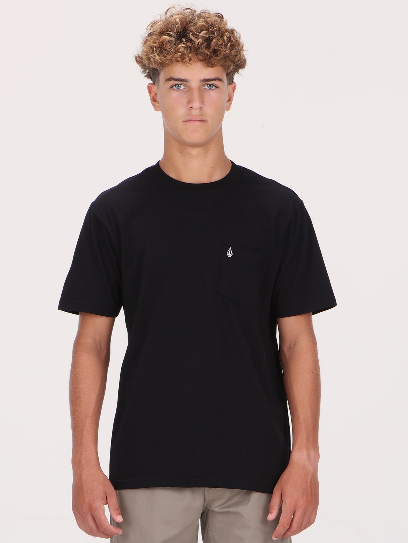 Volcom Solid Pocket Tee - Black