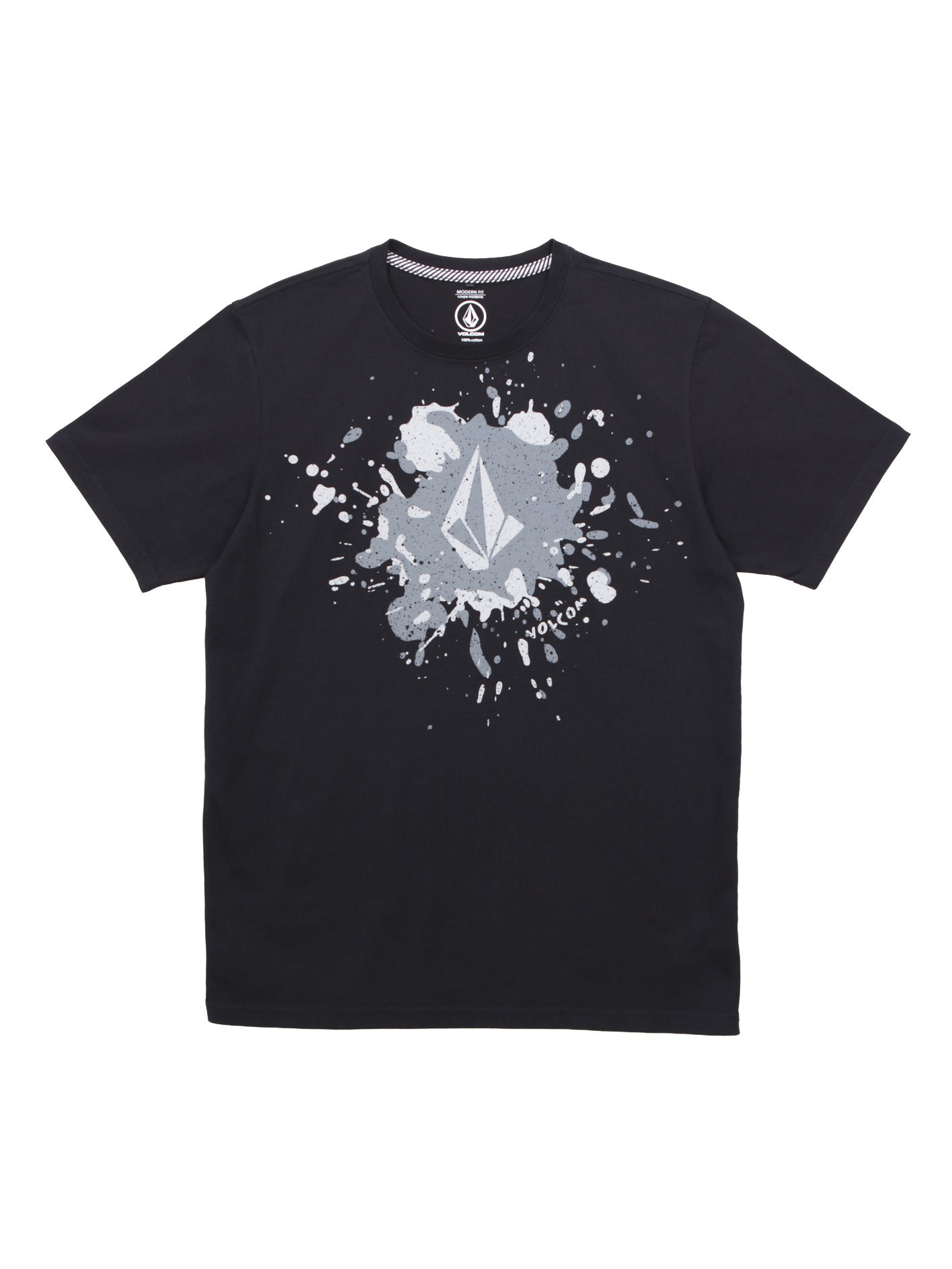 Volcom Splash Stone Tee - Black On Black