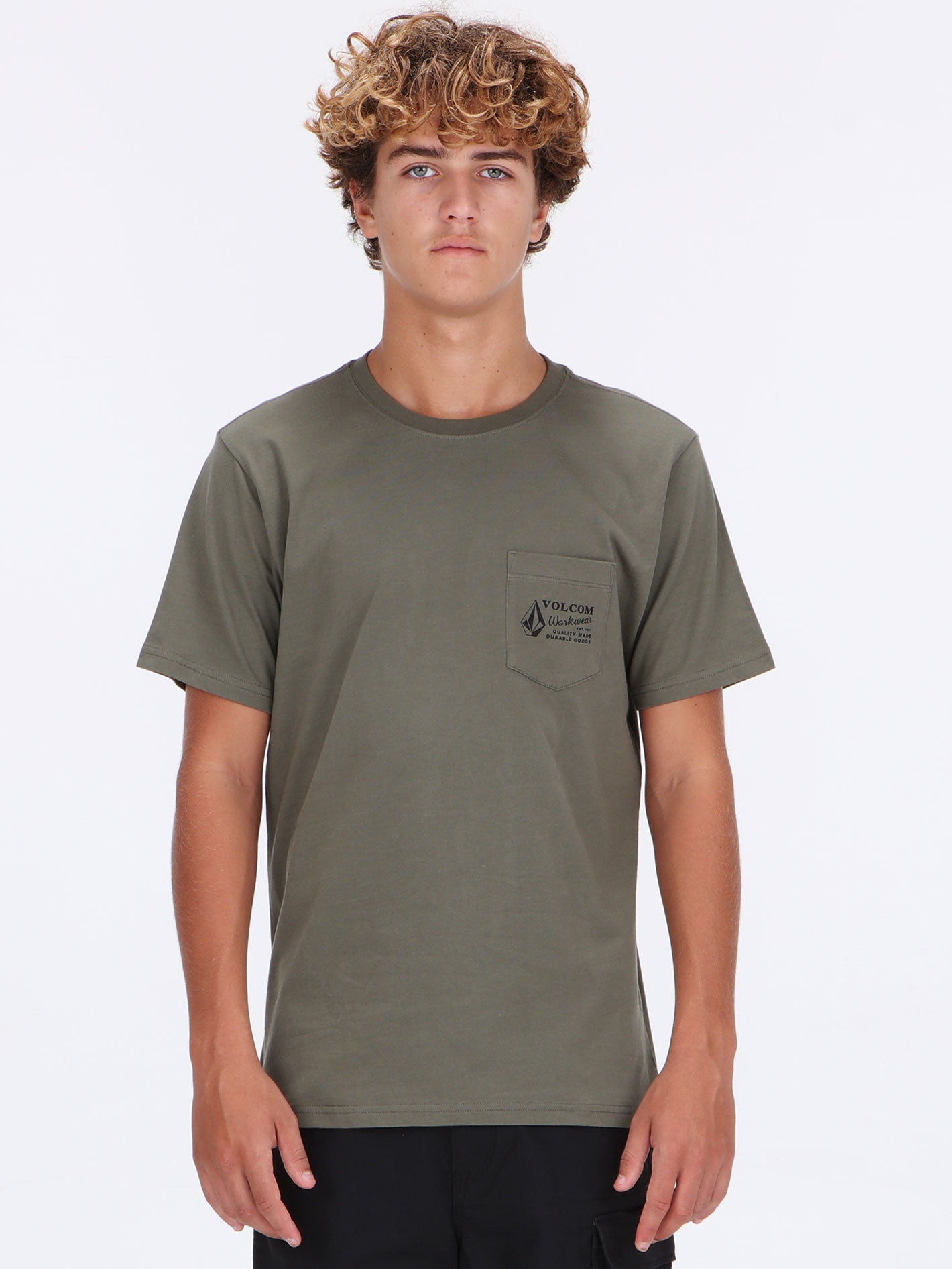 Volcom Workwear Pocket Tee - Dusty Olive