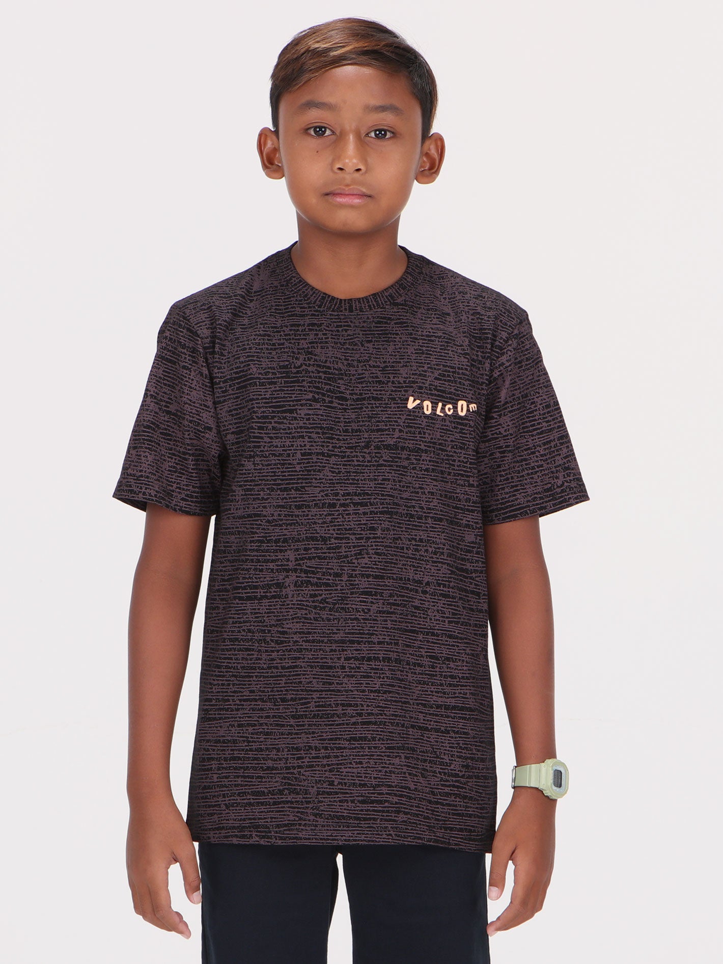 Volcom Big Boys Croft Tee - Nutmeg