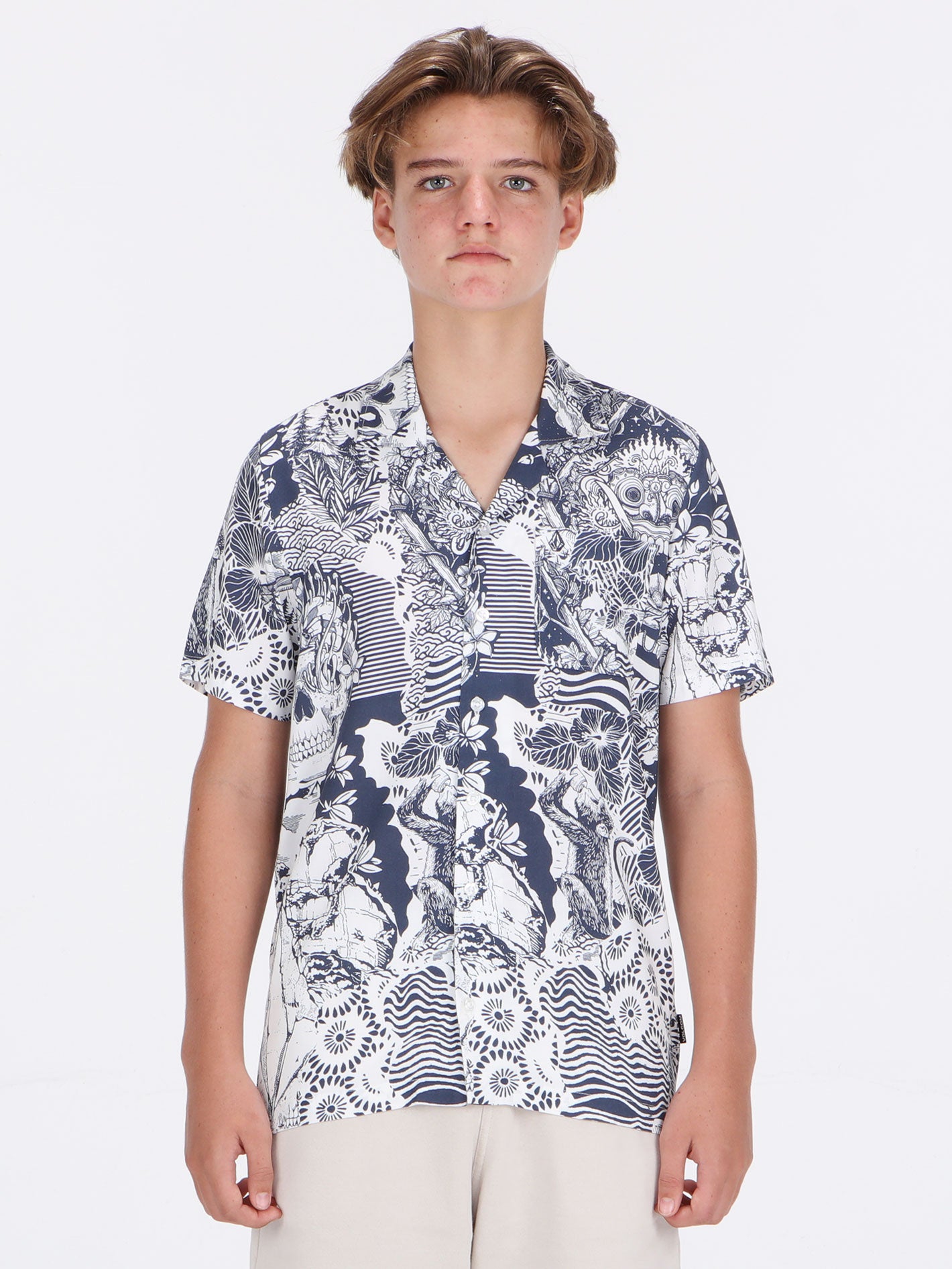Volcom Big Boys Ride The Wave Tank - White