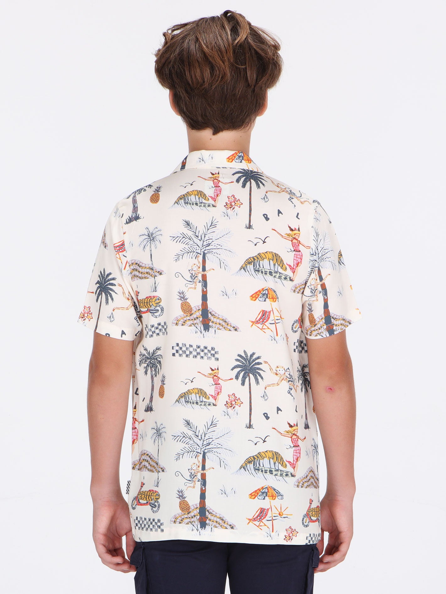 Volcom Big Boys Sunset Swingers Shirt - Natural