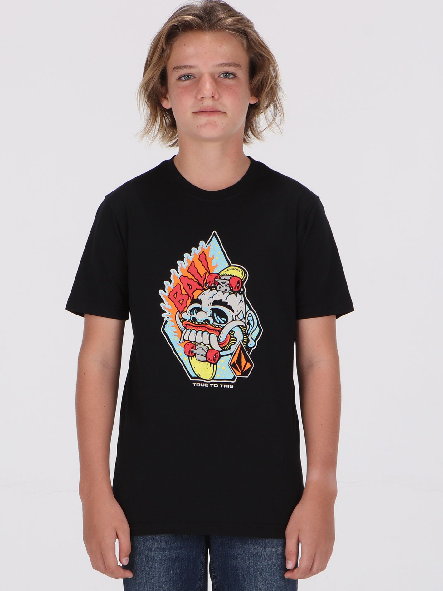 Volcom Big Boys Clsk8 Tee - Black