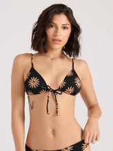 Volcom Bright & Sol Tie Front Triangle Top - Black Bronze