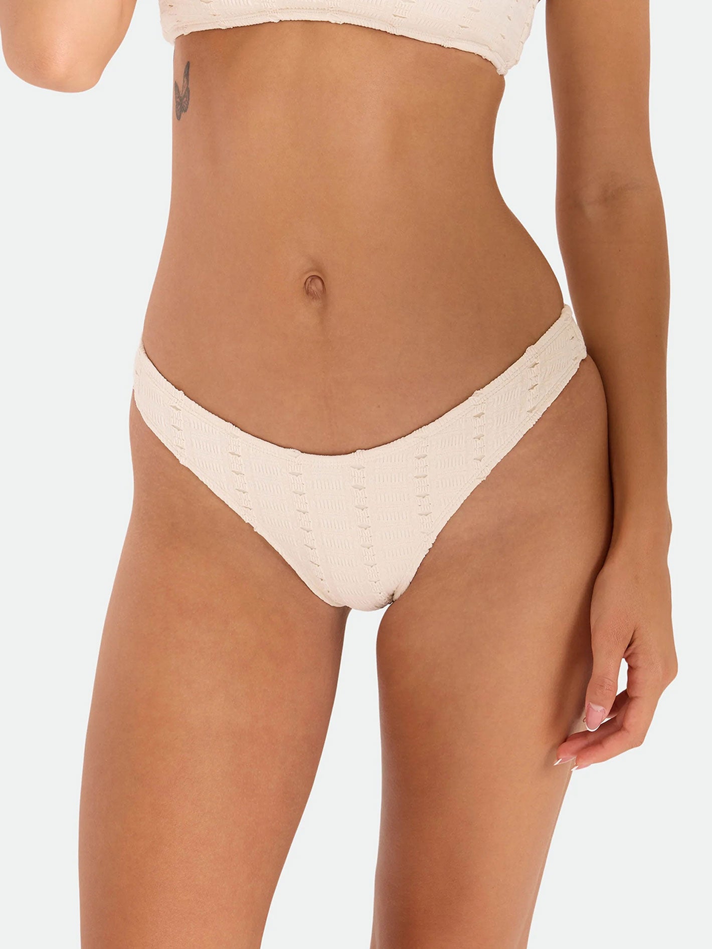 Volcom Coco Low Tide 90s V Bottom Skimpy - White Sand