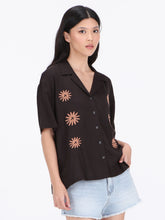 Volcom Emb Midnite Ramble Top - Vintage Black