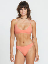 Volcom Simply Seamless Crop Bikini Top - Sunset