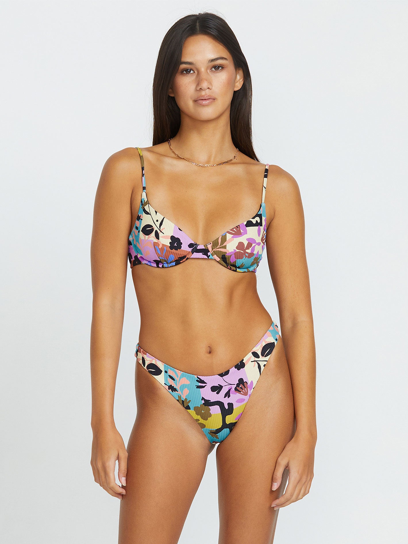 Volcom Prairie Punk Uwire Bikini Top- Multi