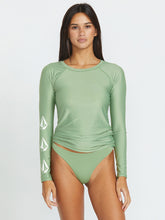 Volcom Simply Core Ls Rashguard - Grass Green