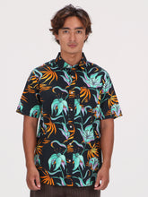 Volcom Brainmelter Floral Short Sleeve Shirt - Black Green