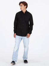 Volcom Oxford Stretch Long Sleeve Shirt - Black