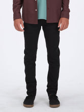 Volcom 2x4 Skinny Tapered Fit Jeans - Blackout