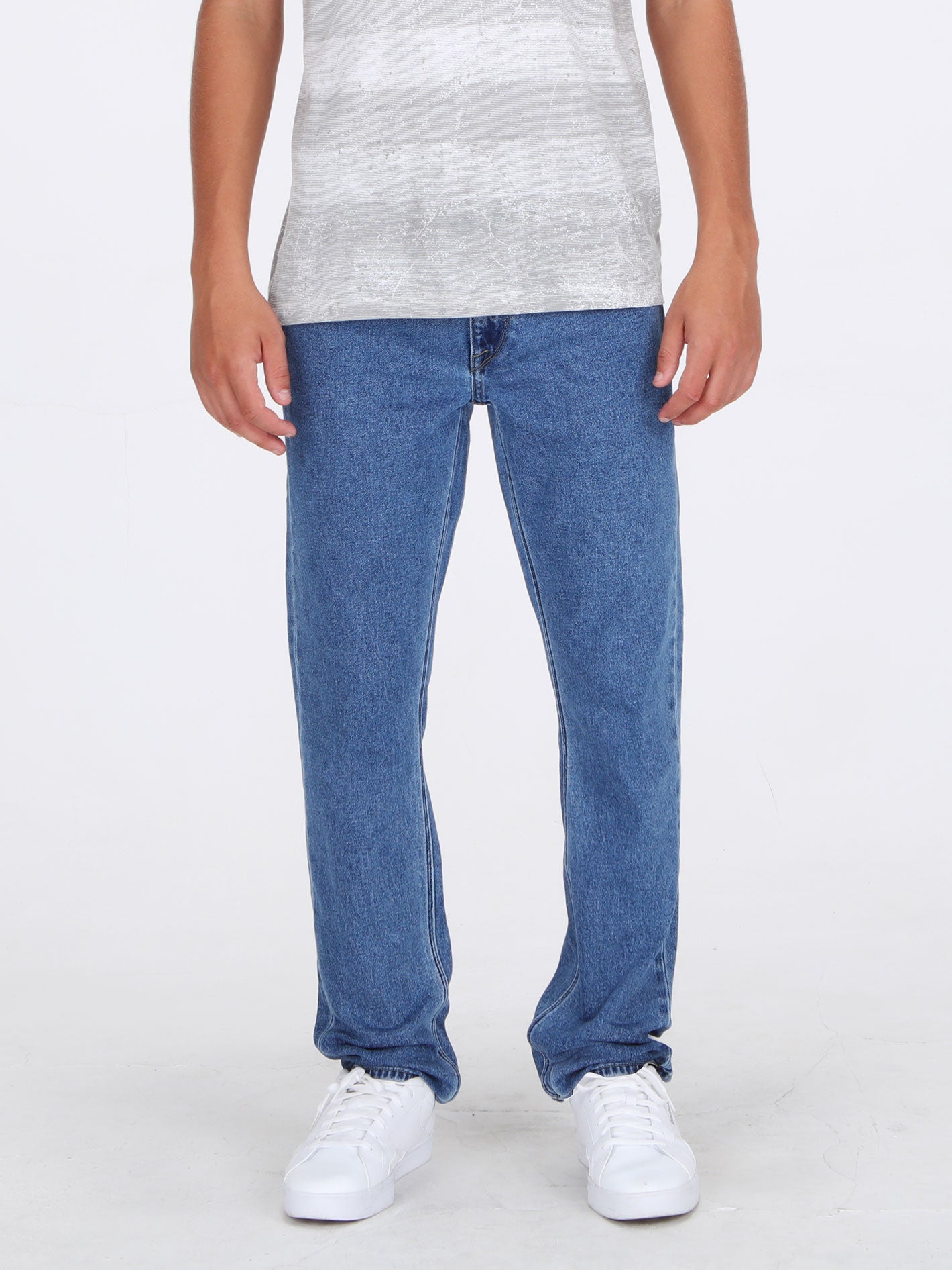 Volcom Vorta Slim Fit Jeans - Deep River Blues