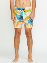 Volcom Lido Print Trunk 16 Boardshort - Light Beige