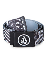 Volcom Stone Strapped Webbing Belt - Black White