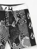 Volcom Big Boys Lido Iconic Mod 16 Boardshort - Black White