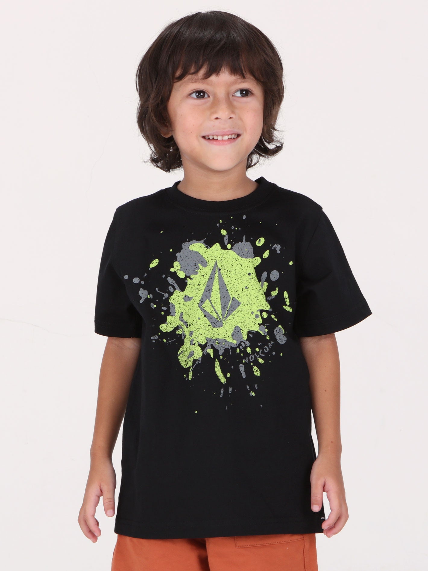 Volcom Little Boys Splash Stone Tee - Black