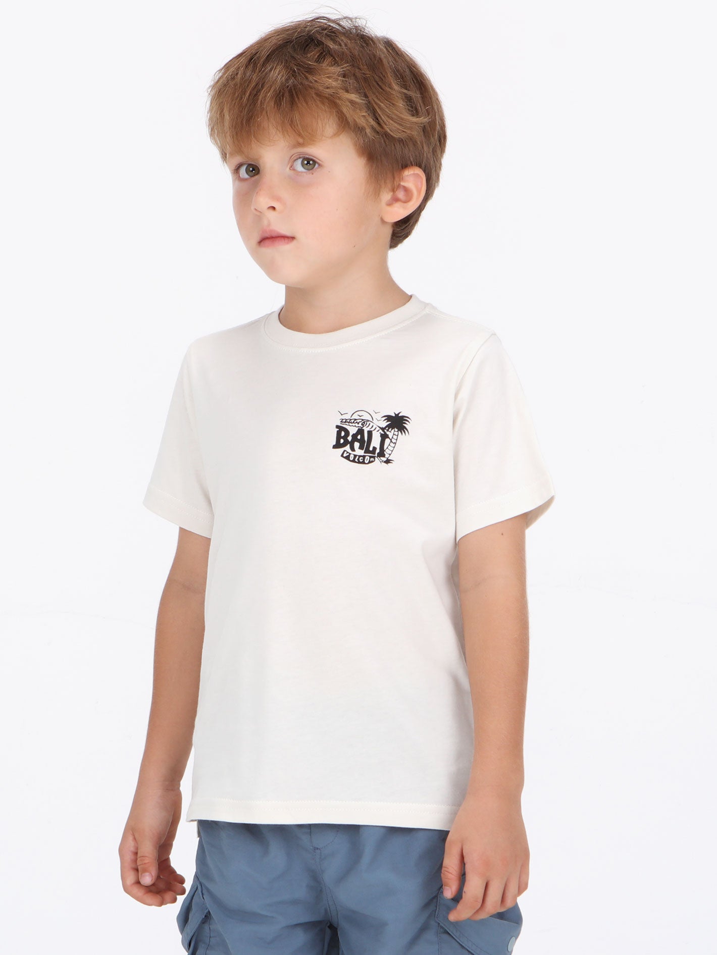 Volcom Little Boys Bali Love Drop Tee - Cream