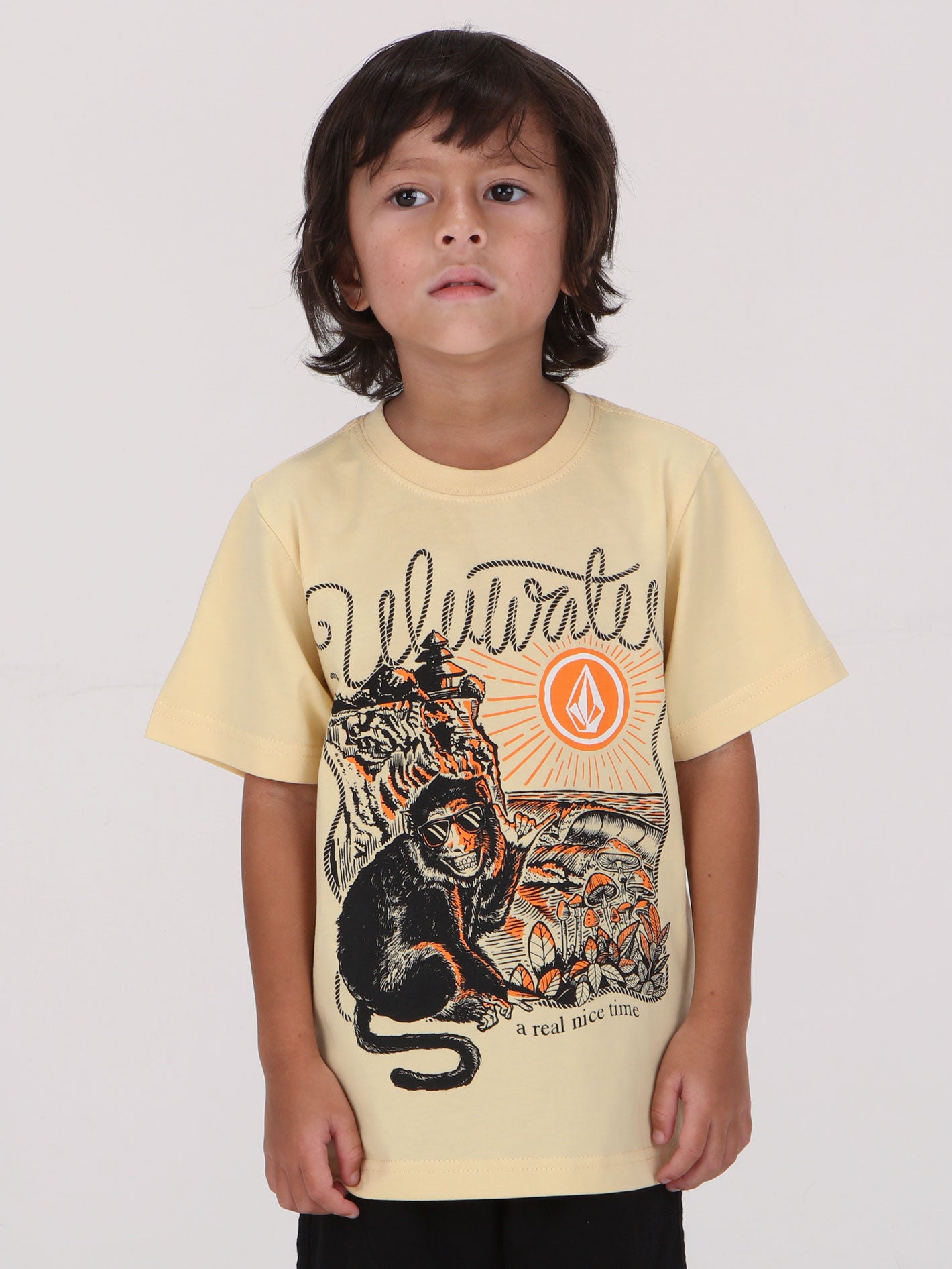 Volcom Little Boys Uluwatu Tee - Mellow Yellow