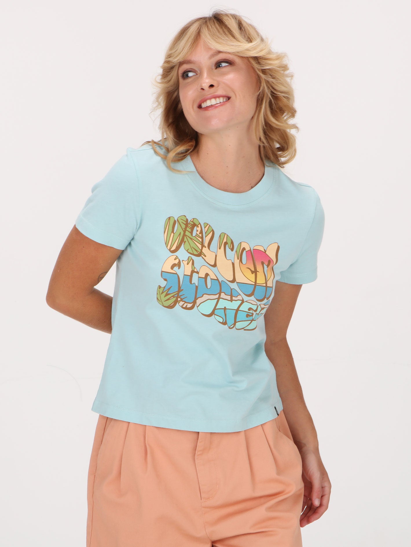 Volcom Have A Clue Tee Tee - Glacier Blue