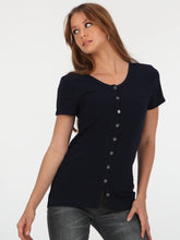 Lil Stone Short Sleeve Top - Navy