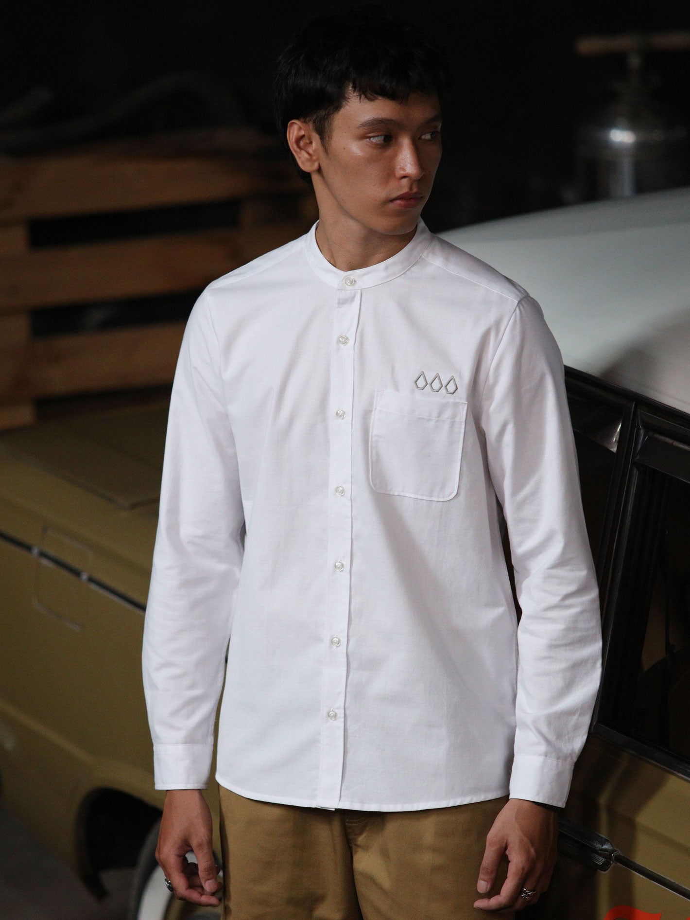 Volcom Rein Long Sleeve Shirt - White