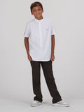 Volcom Big Boys Helig Short Sleeve Shirt - White