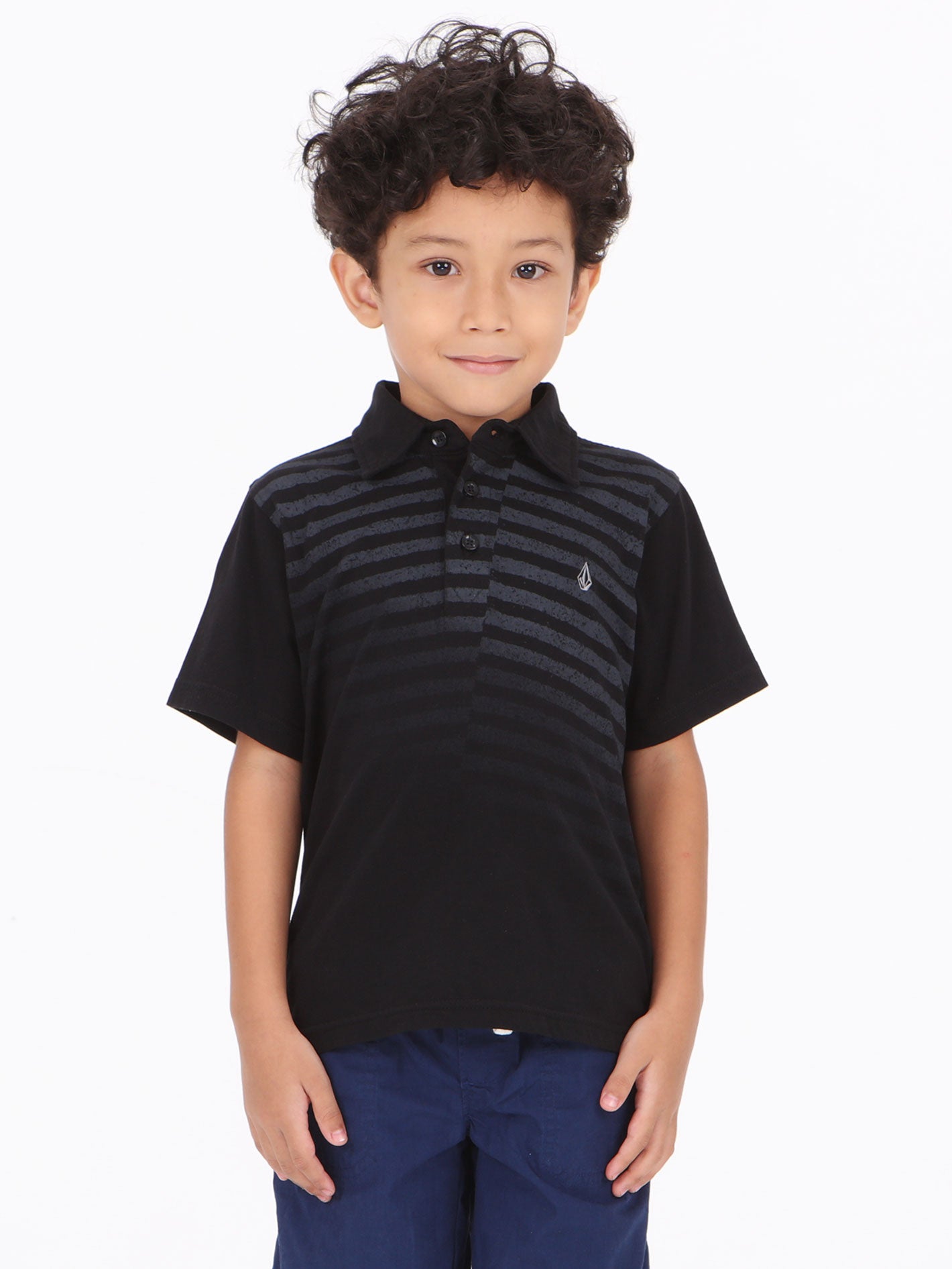 Volcom Little Boys Juxtapoz Polo - Black