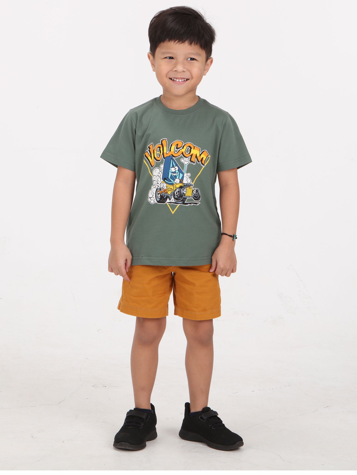 Volcom Little Boys Hot Rodder Tee - Fir Green