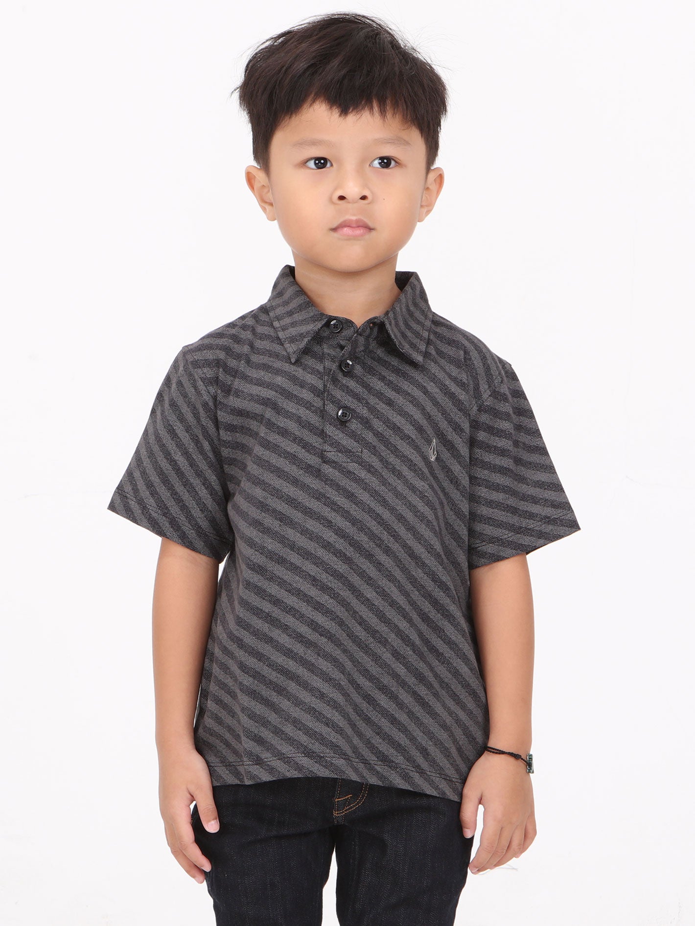 Volcom Little Boys Oswald Polo - Black