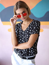 Momma Said Short Sleeve Top - Black Print