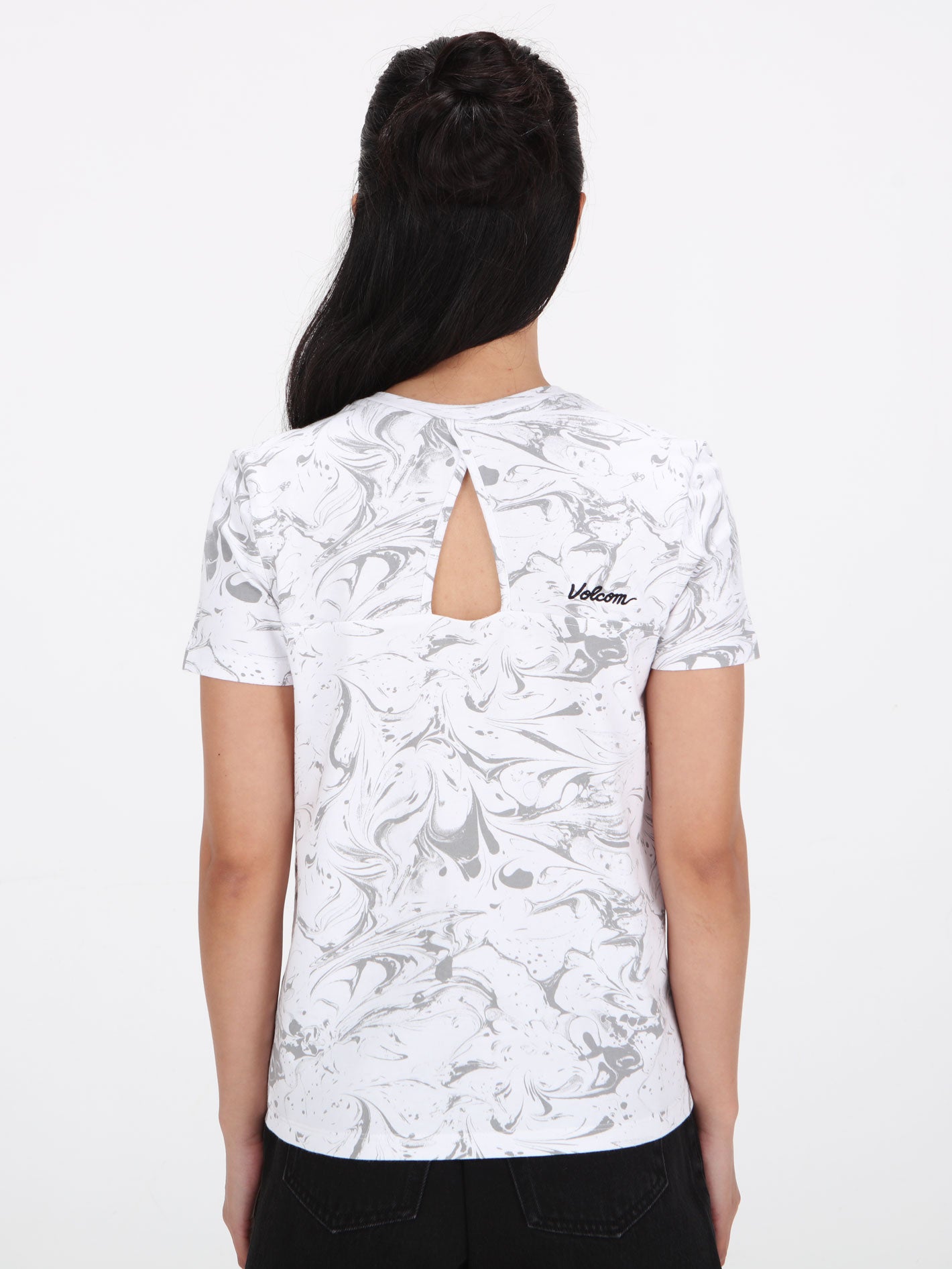 Volcom Aycon Top - White Print