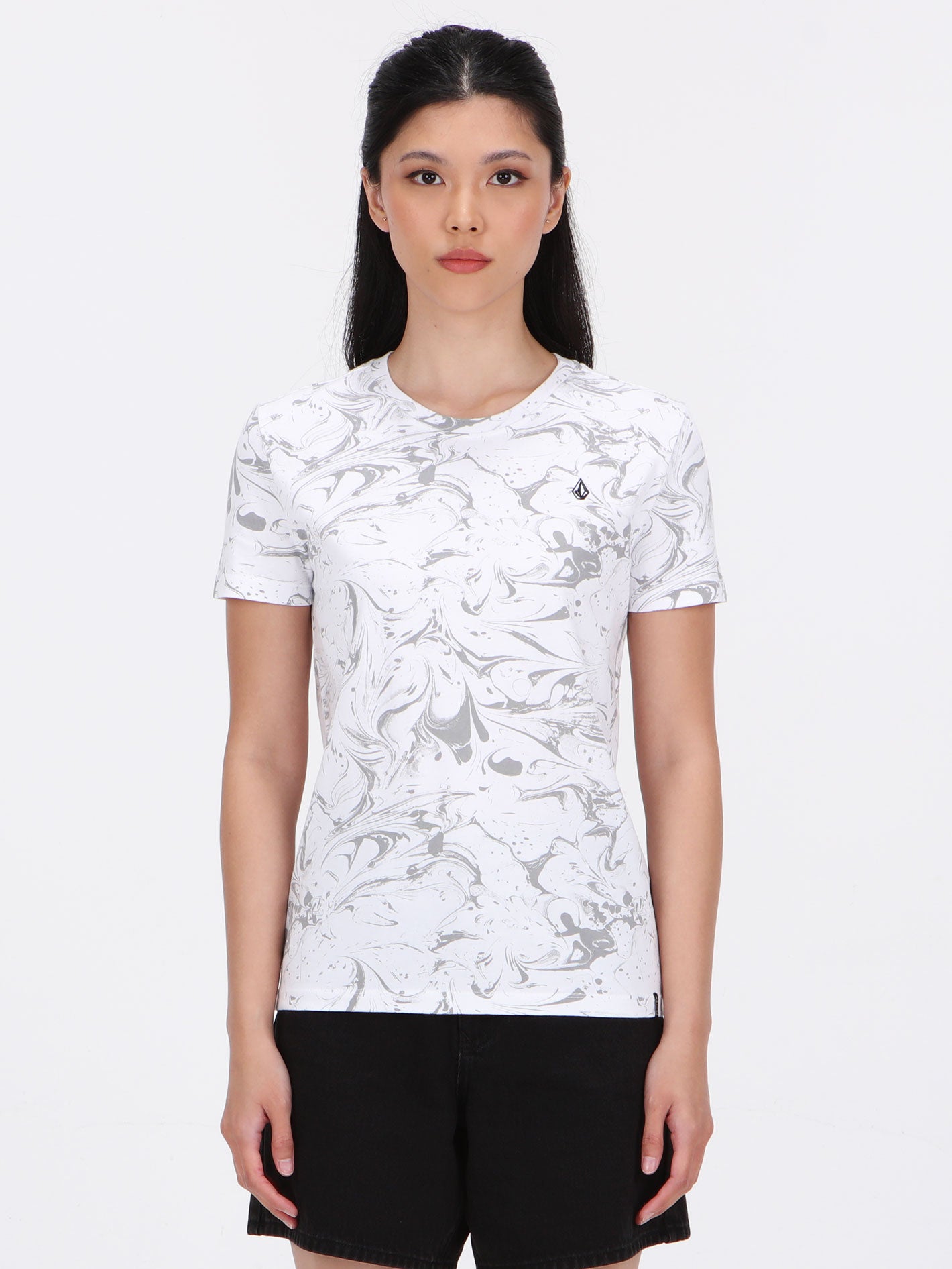 Volcom Aycon Top - White Print