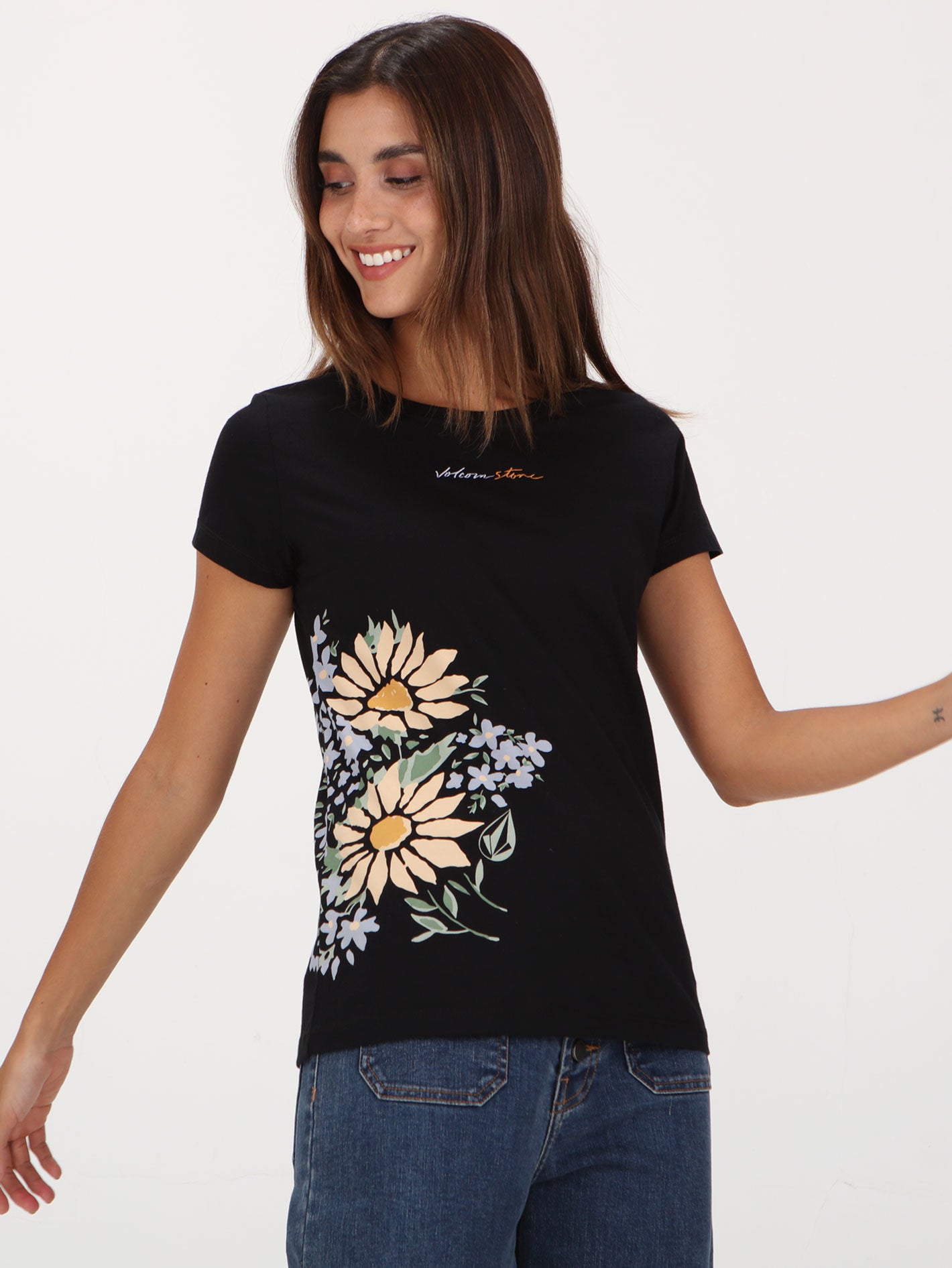 Volcom Flower Shower Top - Black