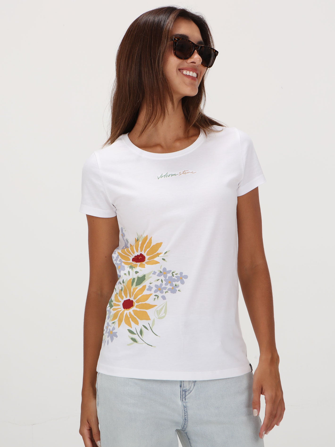 Volcom Flower Shower Top - White