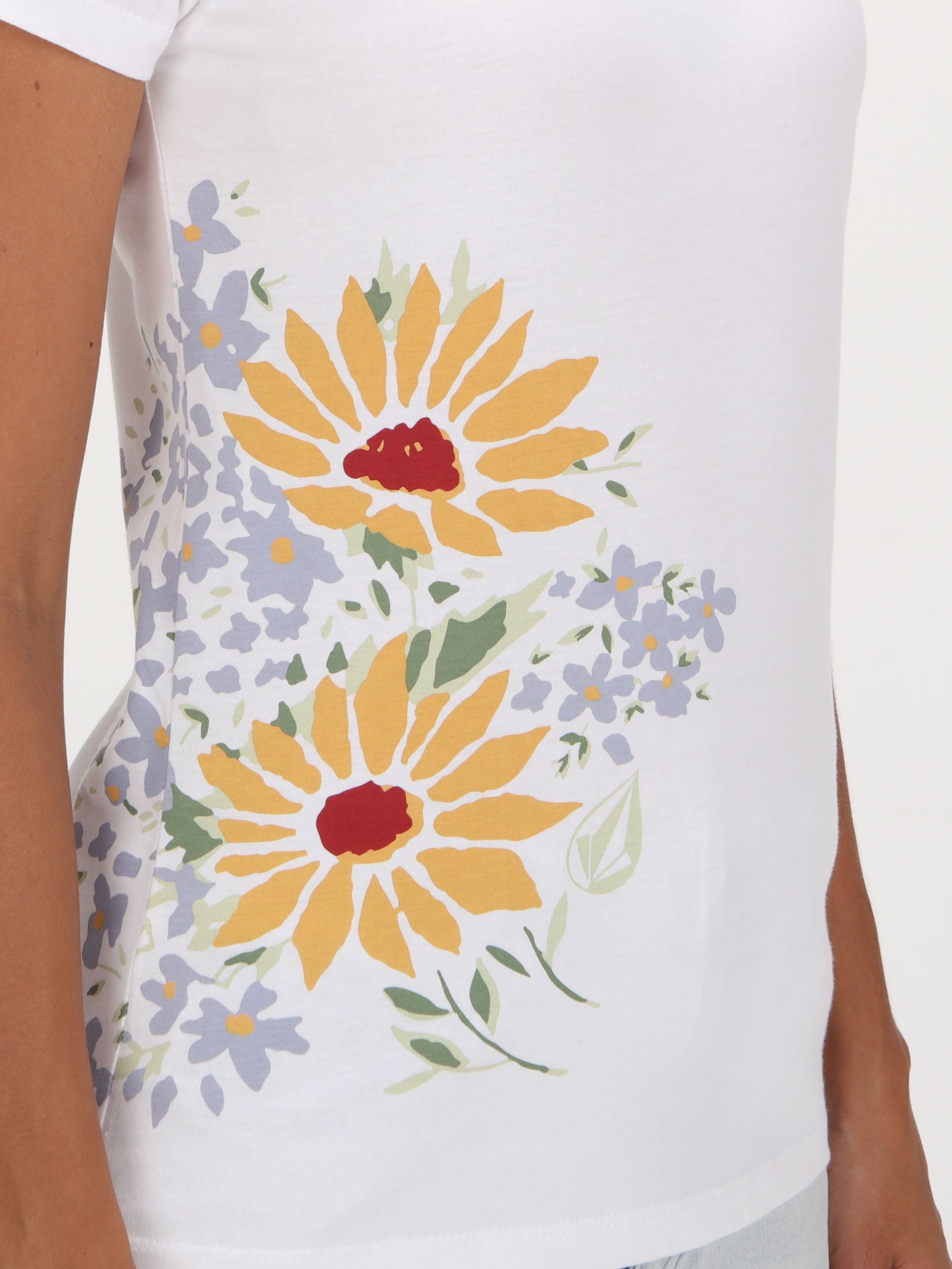 Volcom Flower Shower Top - White