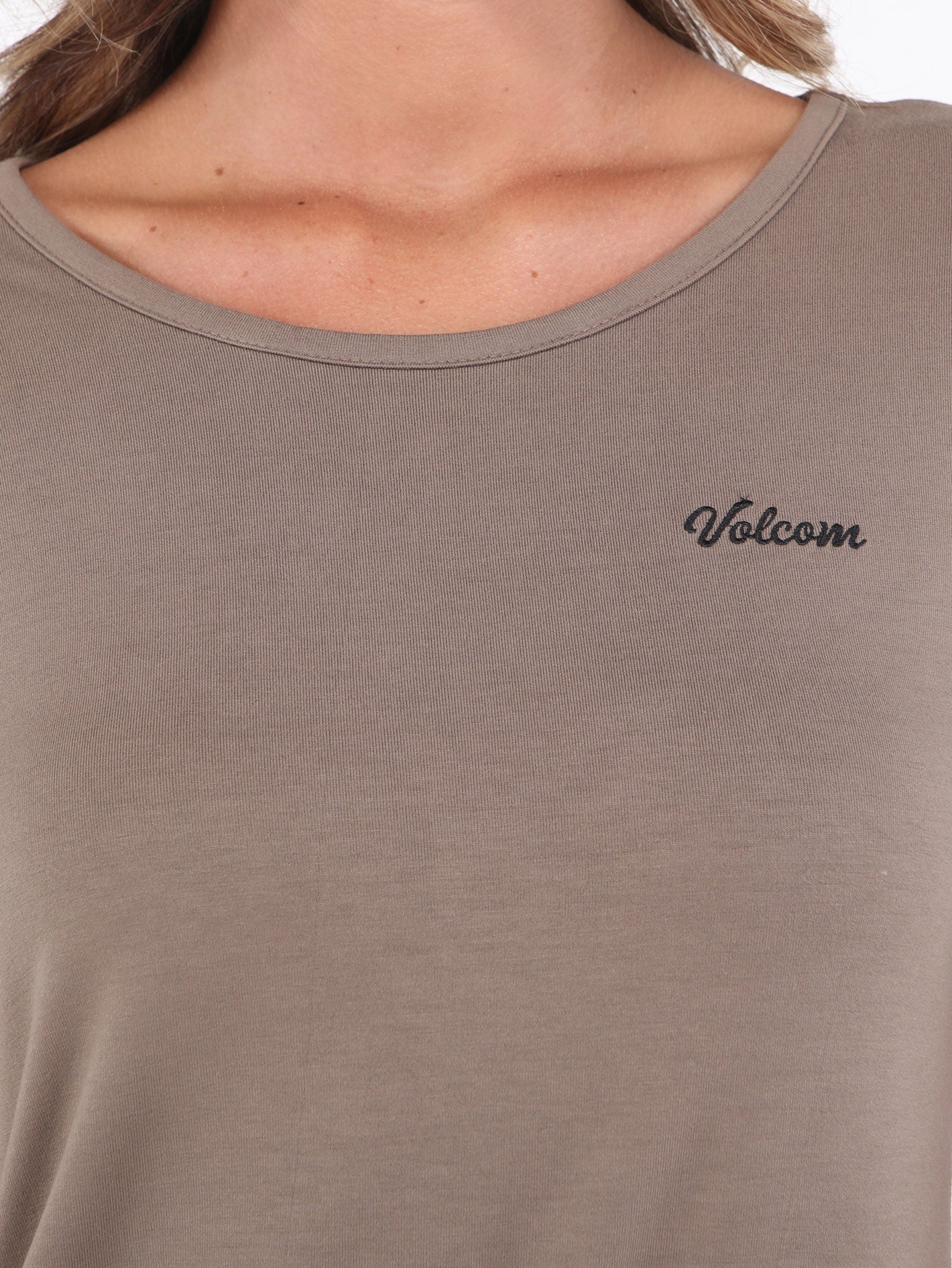 Volcom Open Up Short Sleeve Top - Oakley Dust