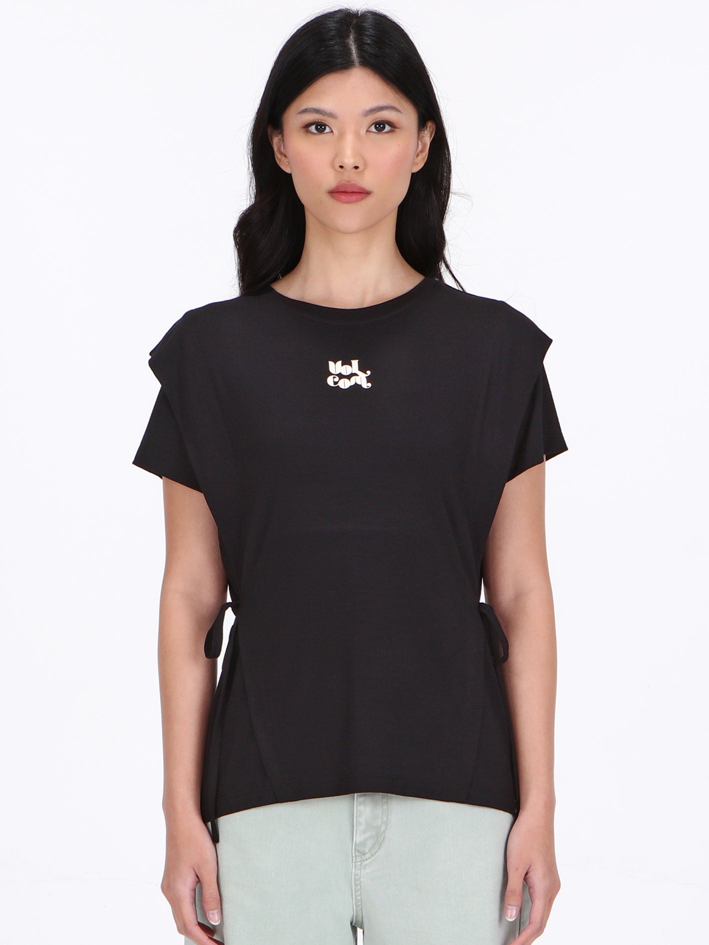 Volcom Lonesome Short Sleeve Top - Black