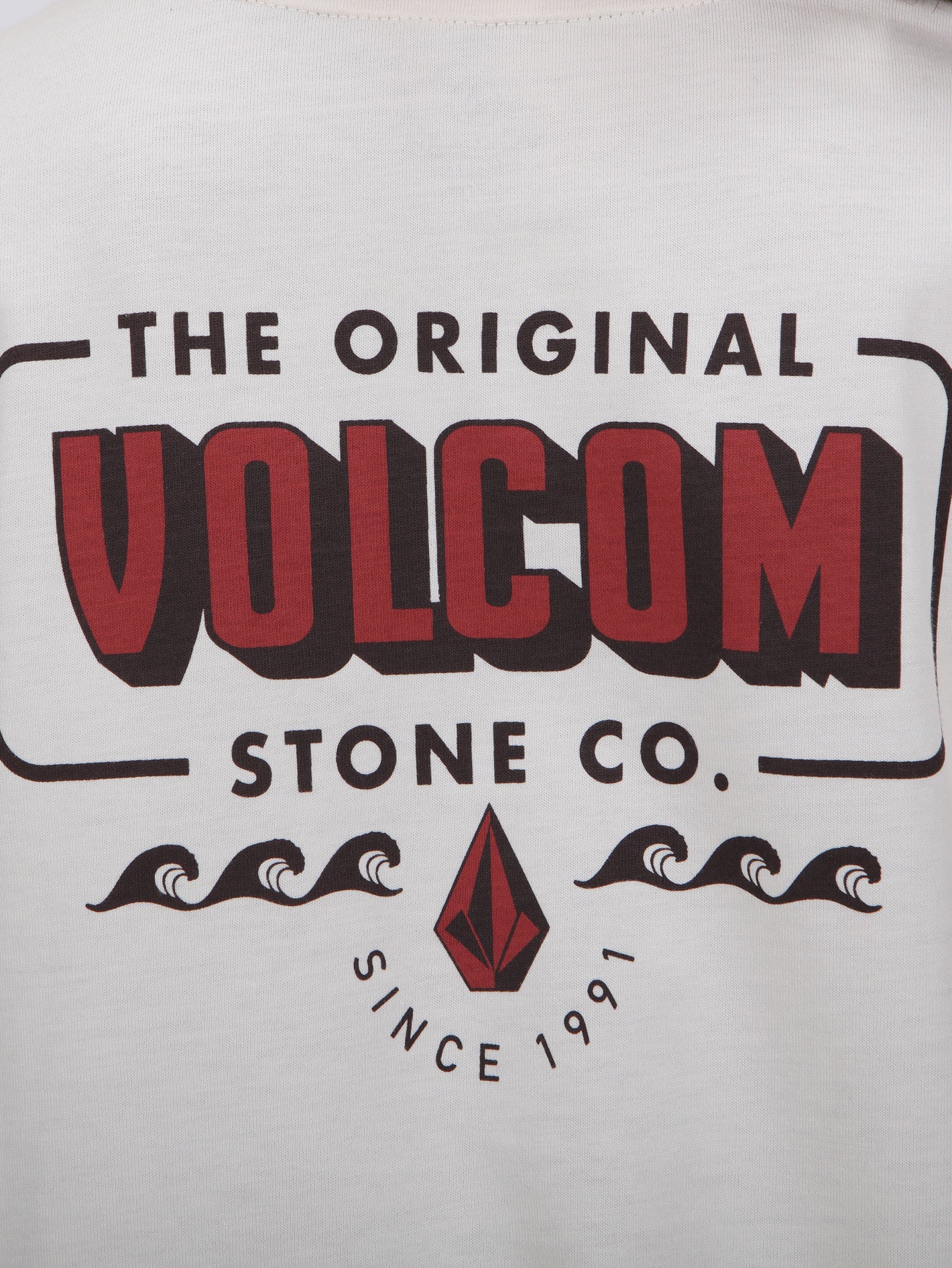 Volcom Lock It Up Tee Top - Bone