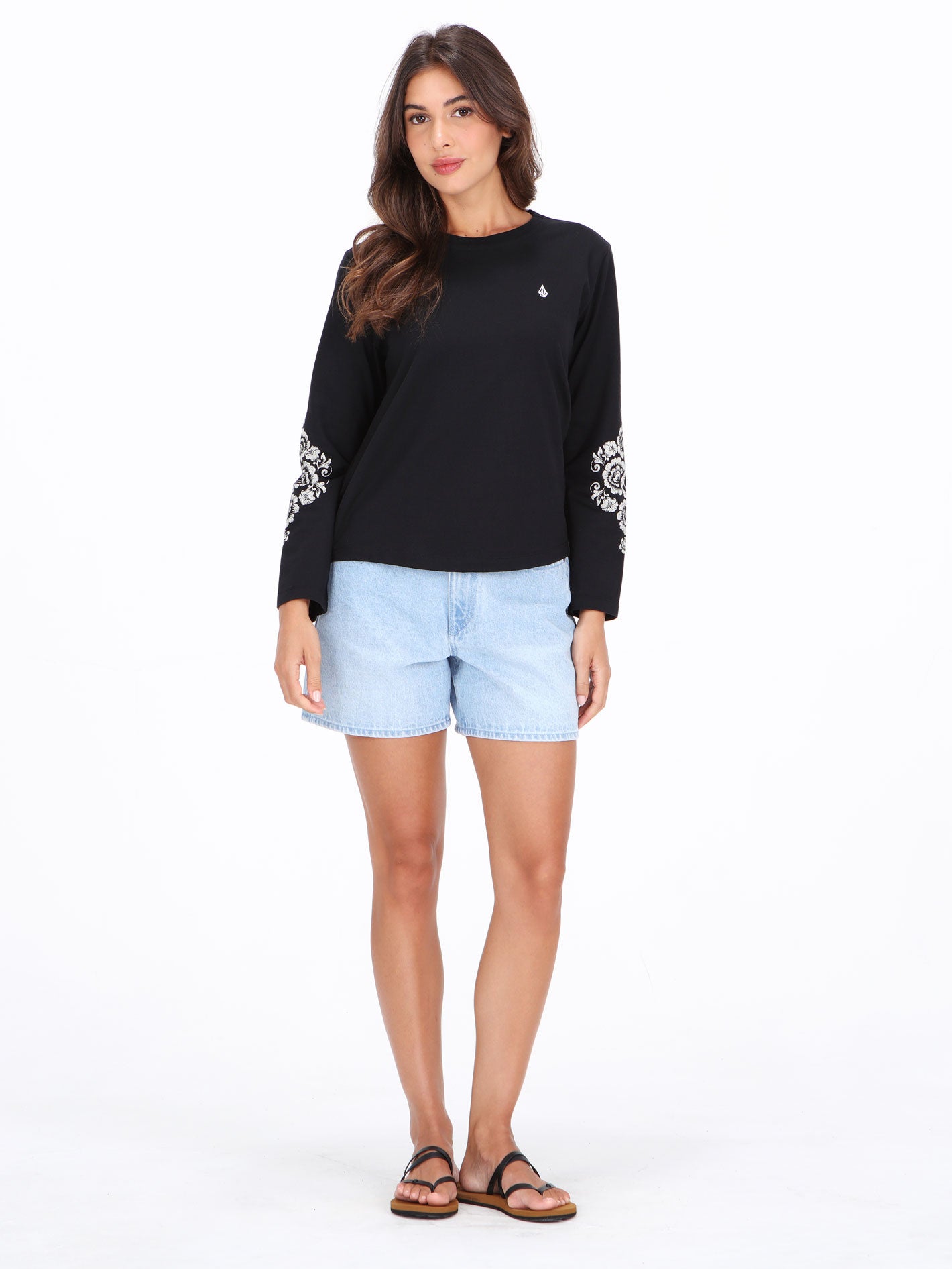 Volcom Its A Trad Long Sleeve Top - Black
