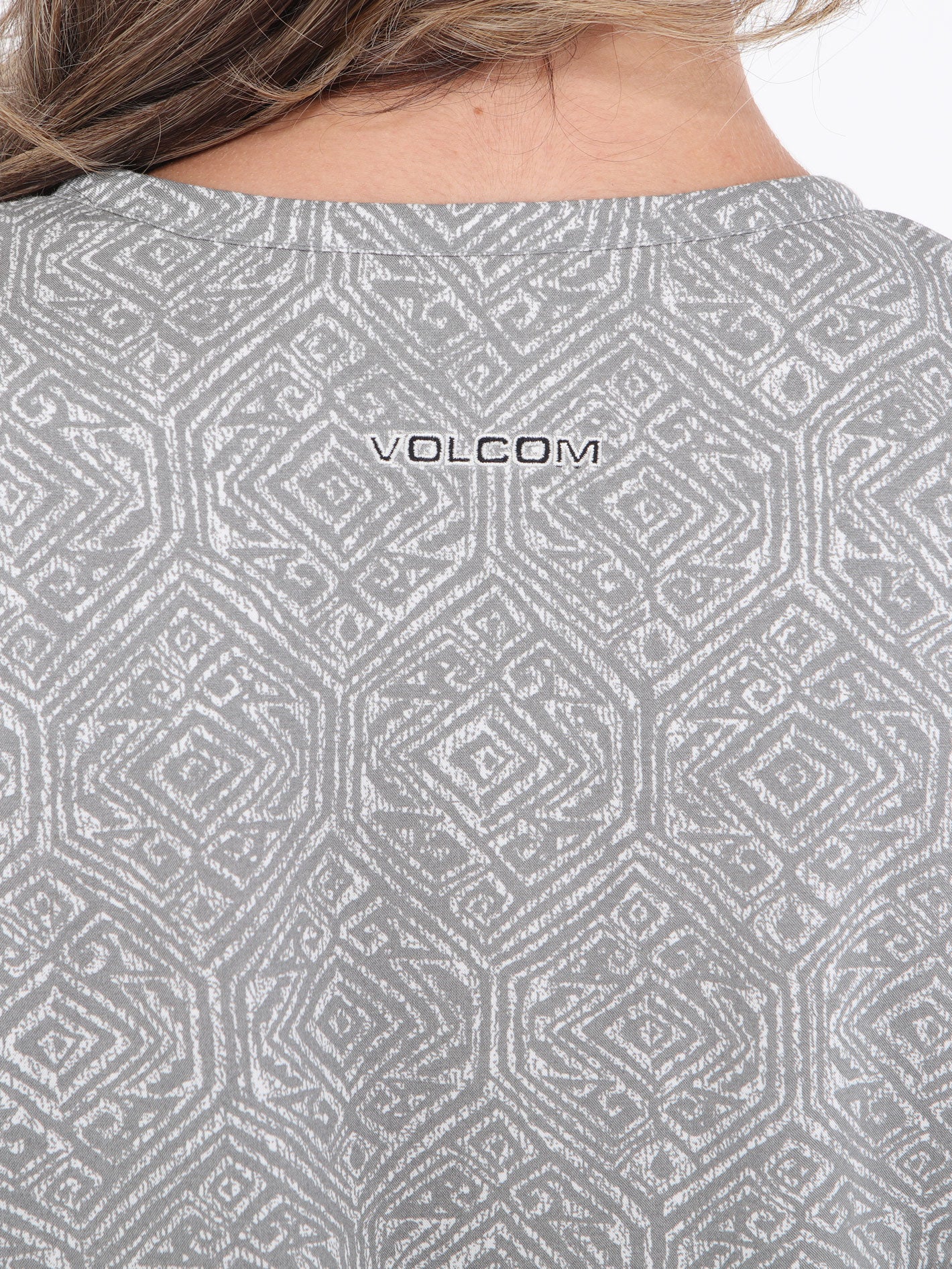 Volcom Throwin Down Long Sleeve Shirt - White Print