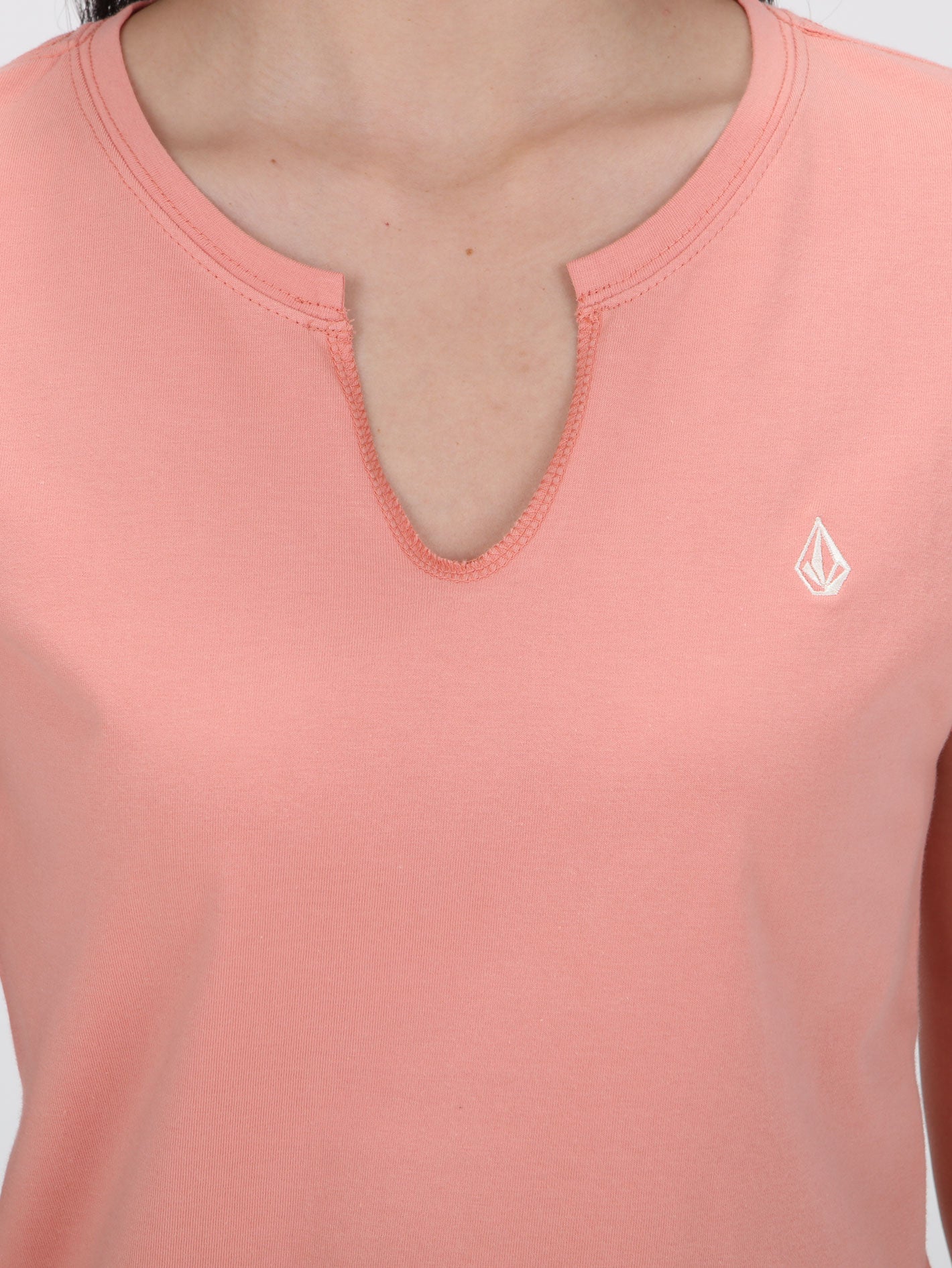 Volcom Split Solid Tee - Blossom