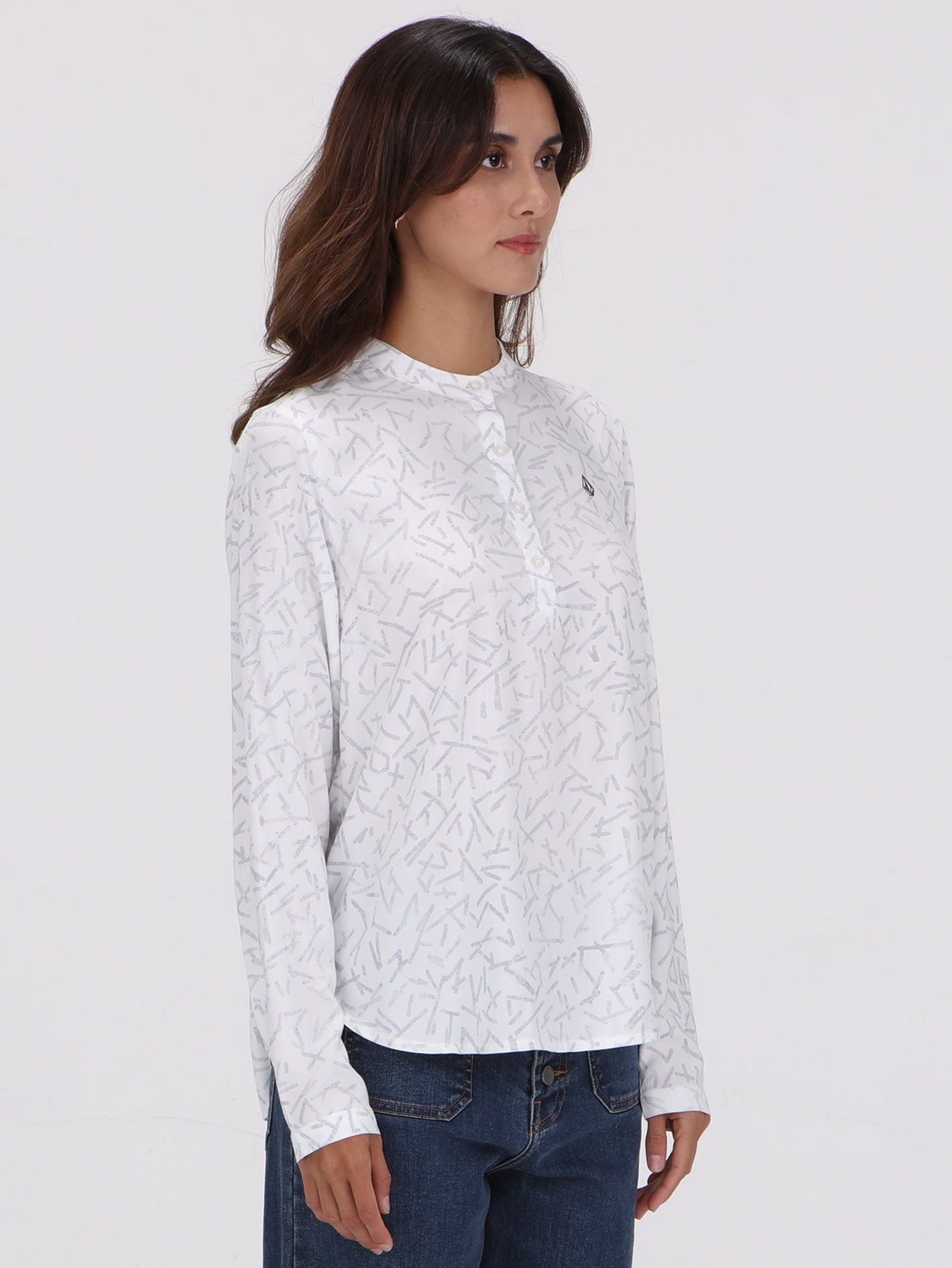 Volcom Gusto Long Sleeve Top - White